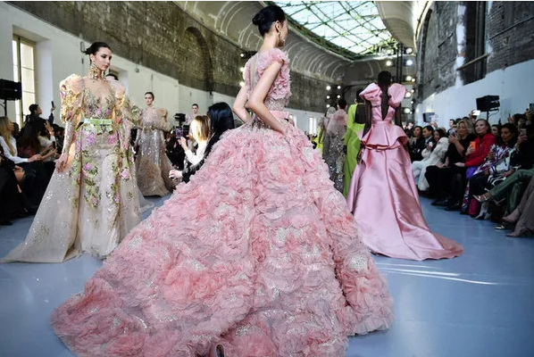 feature of many haute couture dresses